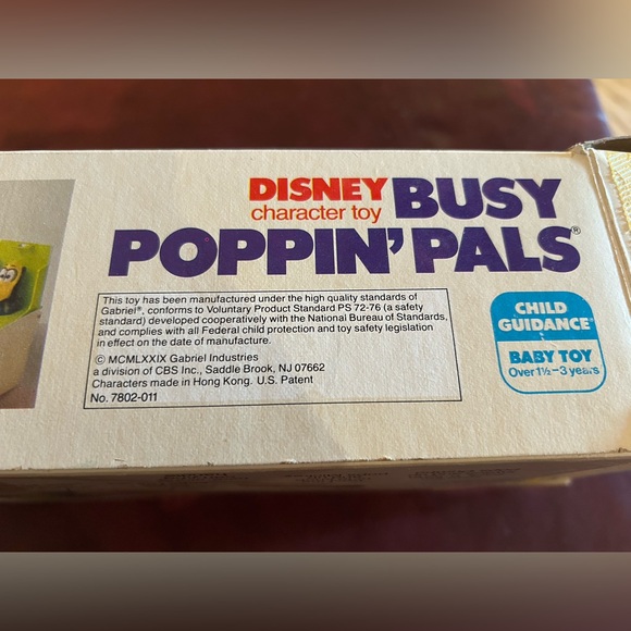 Vintage 1979 Disney Busy Poppin Pals Character Toy with Box - Picture 5 of 6